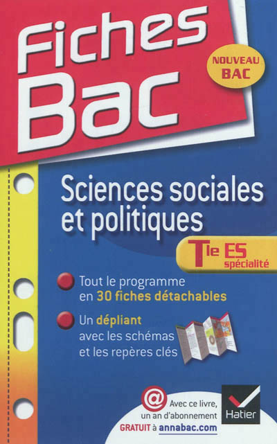 Fiches bac sciences sociales et politiques tle es
