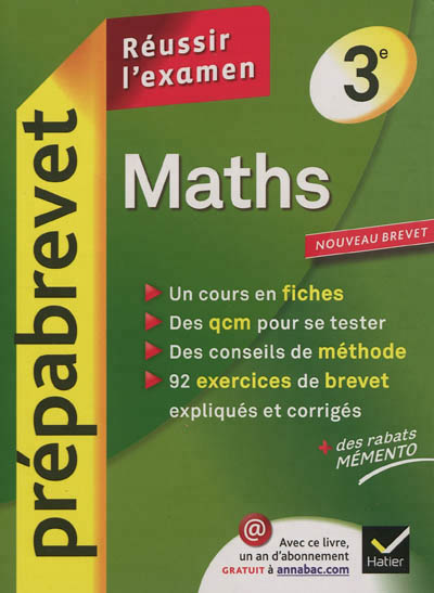 Maths 3e - prepabrevet reussir l'examen