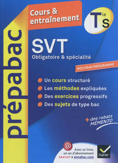 Svt tle s specifique & specialite - prepabac cours & entrainement