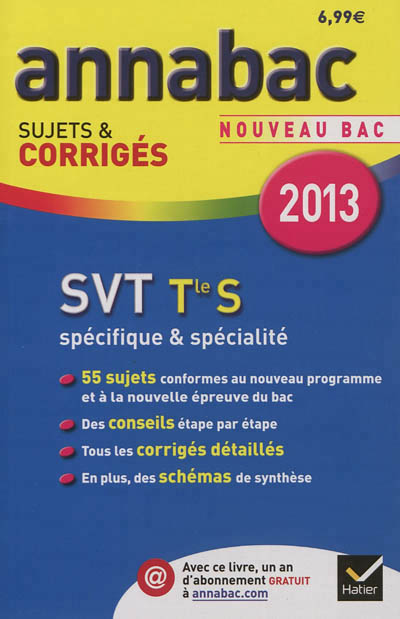 Annales annabac 2013 svt tle s specifique & specialite