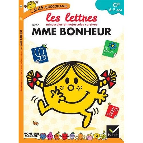 Madame bonheur - cp - les lettres minuscules et majuscules cursives