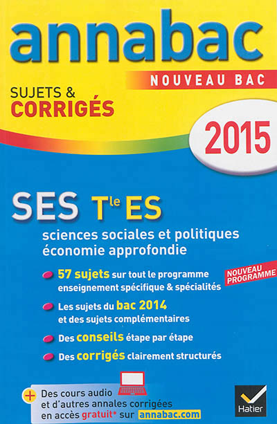 Annales annabac 2015 ses tle es