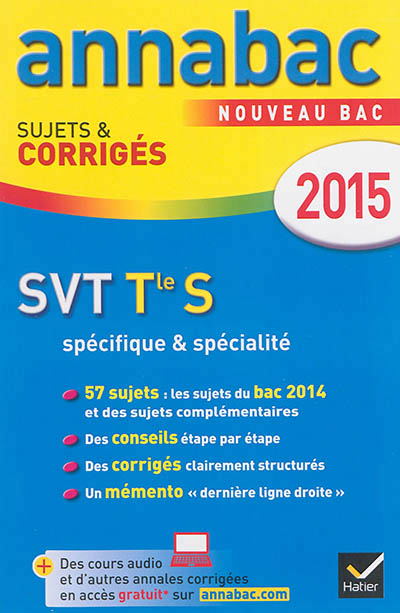 Annales annabac 2015 svt tle s specifique & specialite