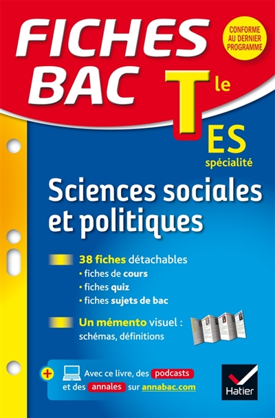 16 - fiches bac sciences sociales et politiques tle es - fiches de revision - terminale es