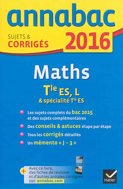 Annales annabac 2016 maths tle es, l