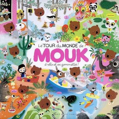 Le tour du monde de mouk a velo et en gommettes !