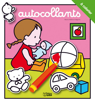 Autocollants a colorier : la