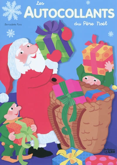 Les autocollants du pere noel (bleu)