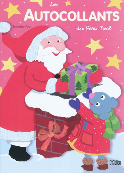 Les autocollants du pere noel (rose)