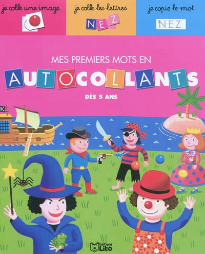 Autocollants 1er mots deguise