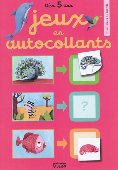 Jeux en autocollants : les animaux du monde