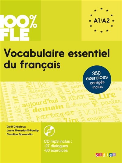 Vocabulaire essentiel du francais niv. a2 - livre + cd