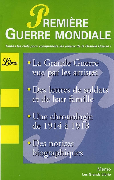 Grand librio 1ere guerre mondiale - 90 ans de l'armistice