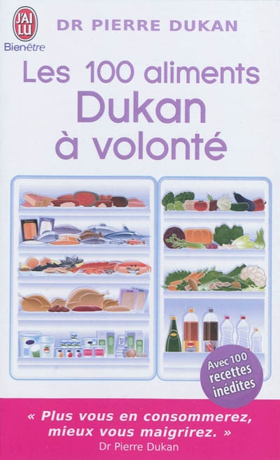 Les 100 aliments dukan a volonte