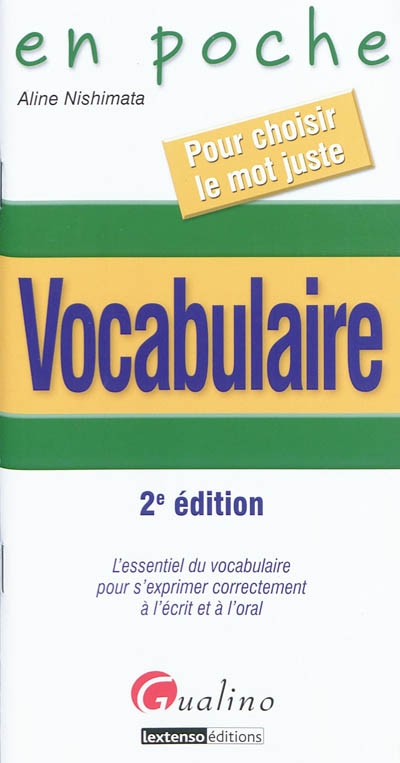 En poche vocabulaire,2eme edition