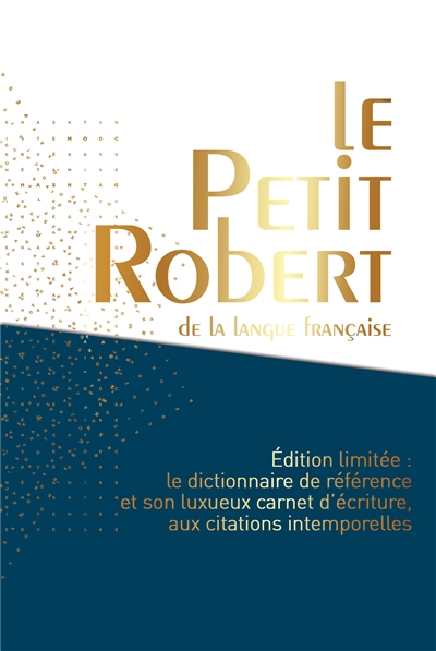 Coffret le petit robert de la langue francaise 2015 fin d'annee bleu