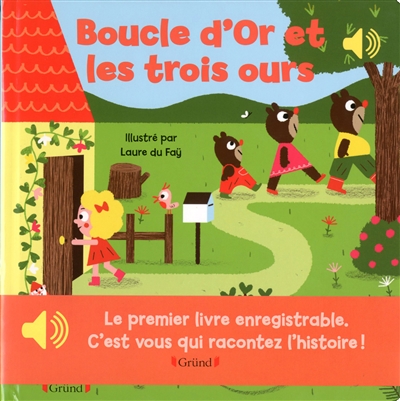 Livre enregistrable - boucle d'or et les trois ours
