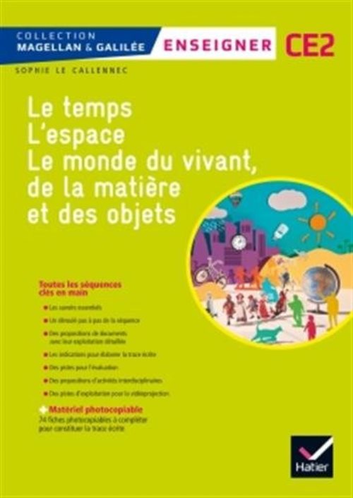 Magellan et galilee enseigner - questionner le monde ce2 ed. 2017 - guide + materiel photocopiable