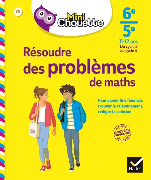 Mini chouette resoudre des problemes de maths 6e/ 5e - cahier de soutien en maths (cycle 3 vers cycl