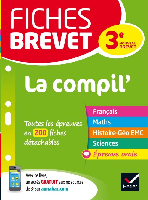 Fiches brevet la compil' du brevet - fiches de revision pour les 5 epreuves