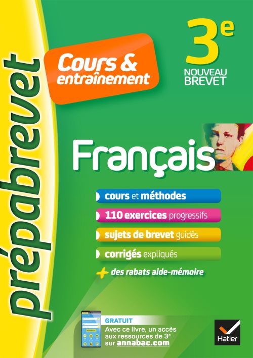 Francais 3e - prepabrevet cours & entrainement - cours, methodes et exercices progressifs