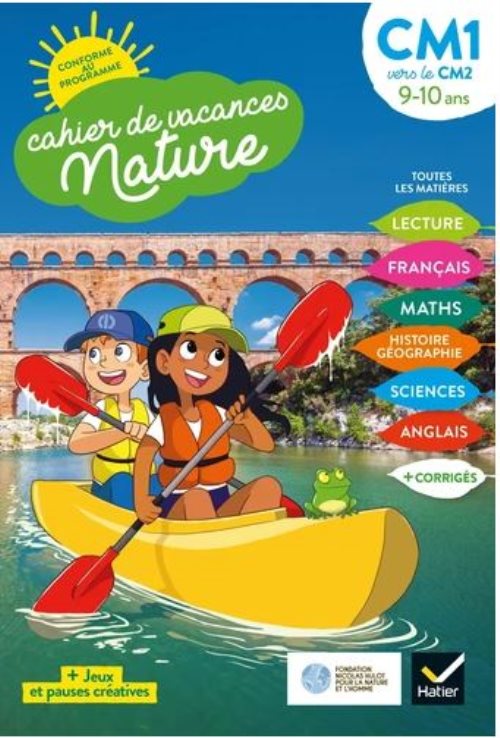 Cahier de vacances nature 2021 du cm1 au cm2 9/10 ans