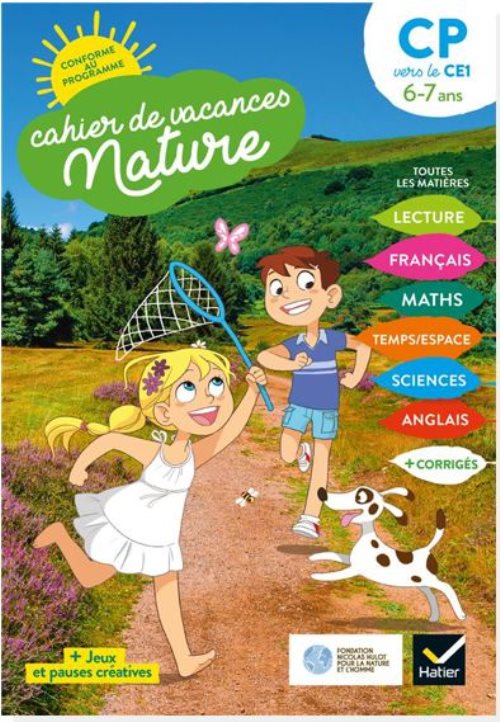 Cahier de vacances nature 2021 du cp au ce1 6/7 ans