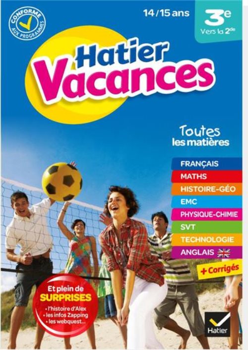 Cahier de vacances 2023 de la 3e vers la 2de - pour reviser son annee dans toutes les matieres