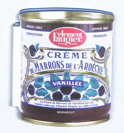 Livre forme creme de marrons de l'ardeche