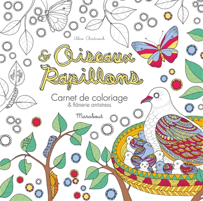 Coloriages oiseaux et papillons