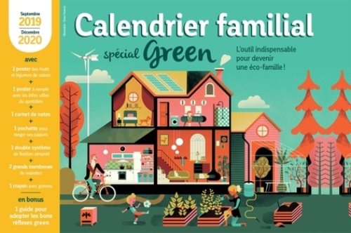 Calendrier familial 2019-2020 special green