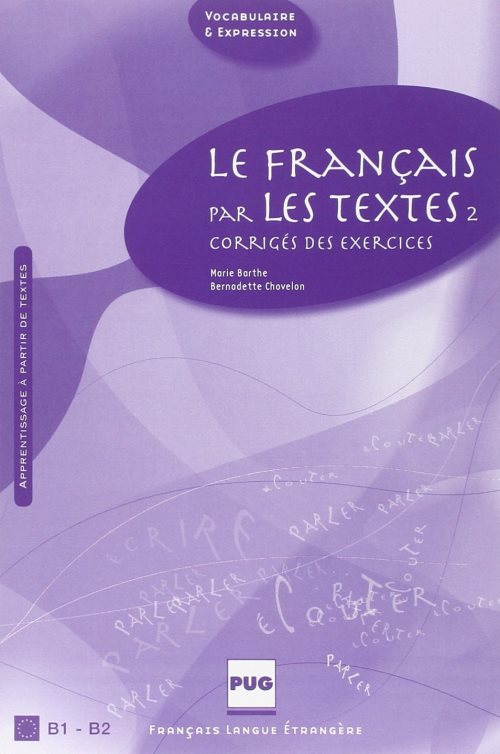 Francais par les textes 2 - corriges - nouvelle couverture