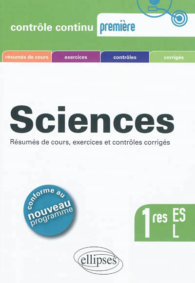 Sciences premiere es + l - conforme au nouveau programme 2011