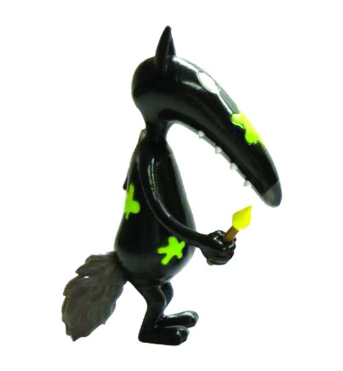 Figurine loup seul - lundi