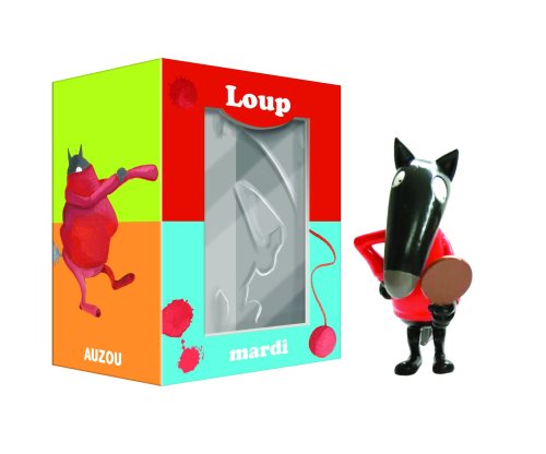 Figurine loup seul - mardi