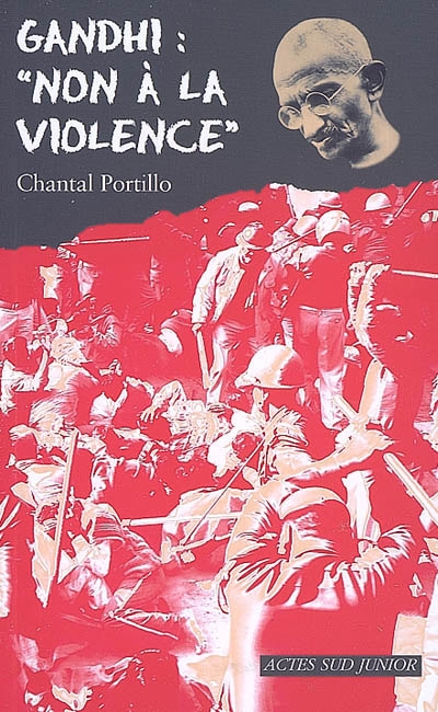Gandhi : "non a la violence" - fermeture et bascule vers 9782330034634