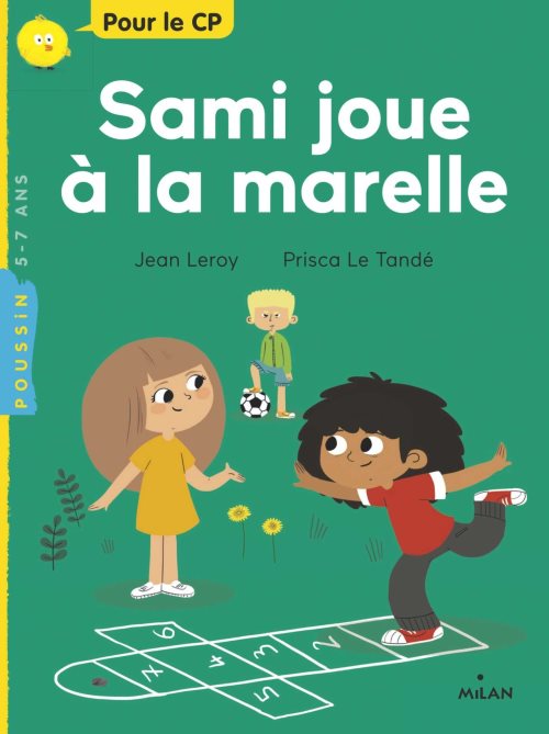 Sam joue a la marelle