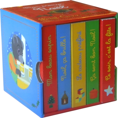 Mon premier noel avec petit ours brun - 5 mini-livres