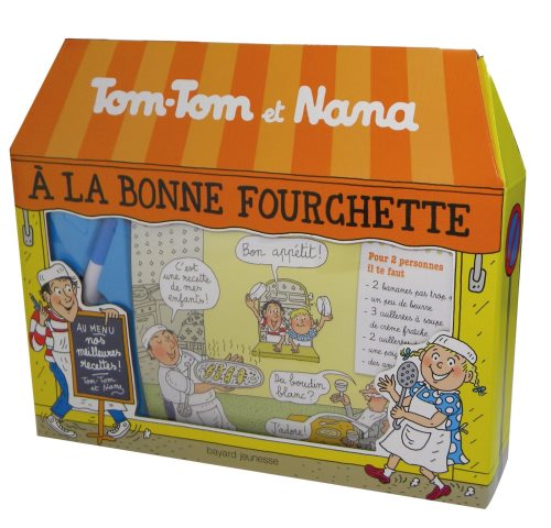 A la bonne fourchette - coffret tom-tom et nana - en cuisine avec tom-tom et nana