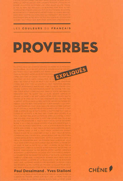 Proverbes expliques