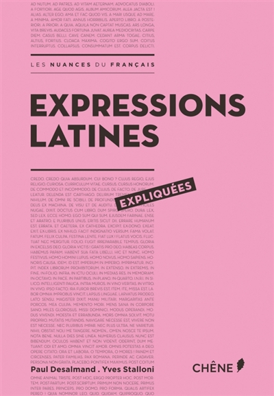 Expressions latines expliquees