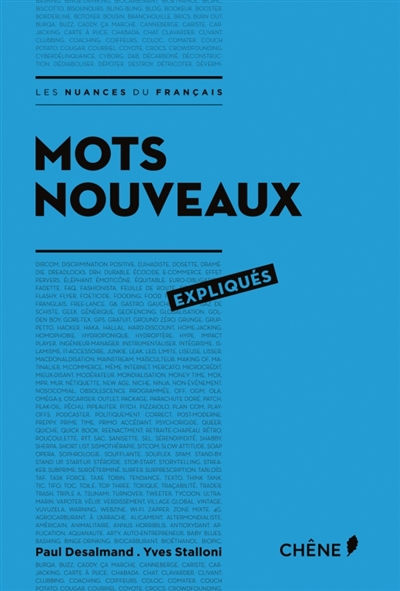 Mots nouveaux expliques