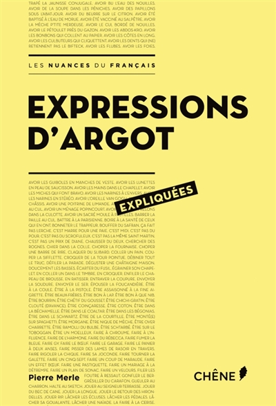 Expressions d'argot expliquees