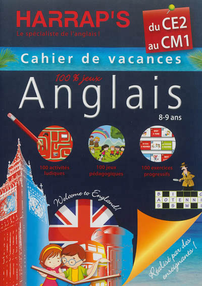 Harrap's cahier de vacances anglais du ce2 au cm1
