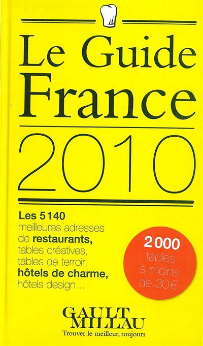 Guide gault millau france 2010
