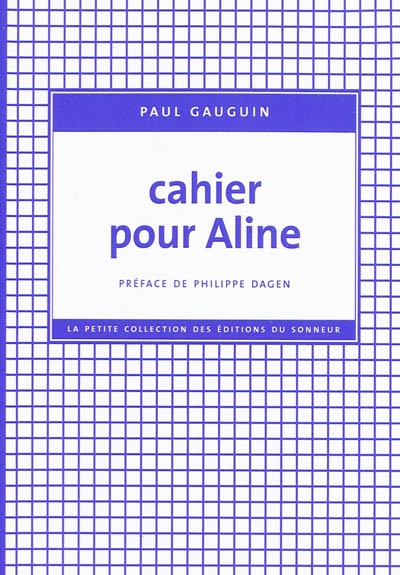 Cahier pour aline