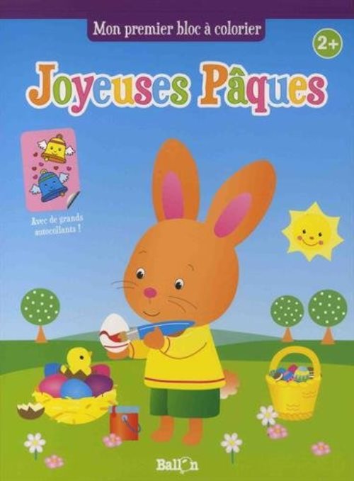 Paques : coloriages et autocollants