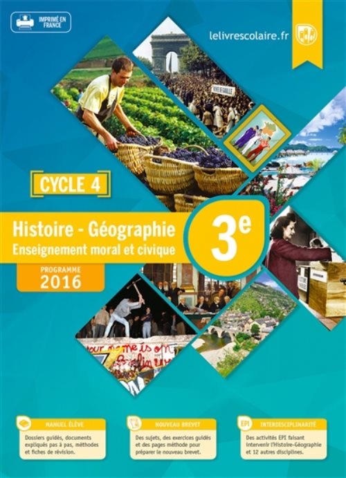 Histoire-geographie-emc 3e, edition 2016
