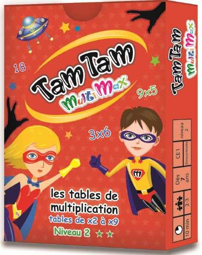 Tam tam - multimax 2 - les tables de multiplication de x2 a x9